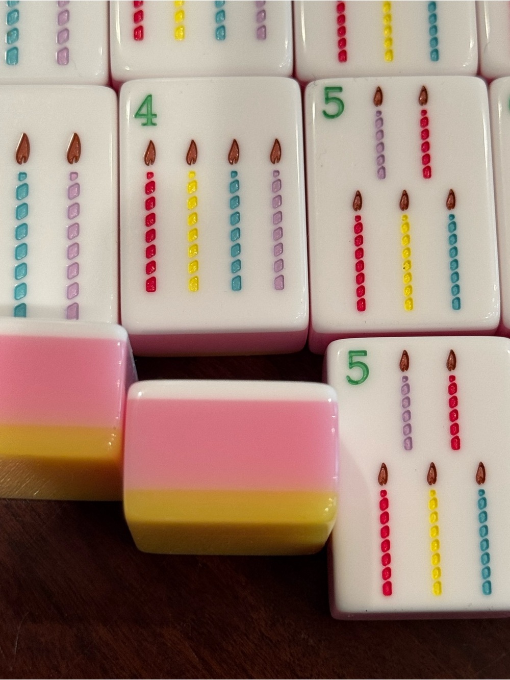 American Mahjong Tiles with Yellow Zipper Pouch - Picture 4 of 14